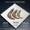 Tallas Camaron Jumbo Tsunami Camarón Jumbo